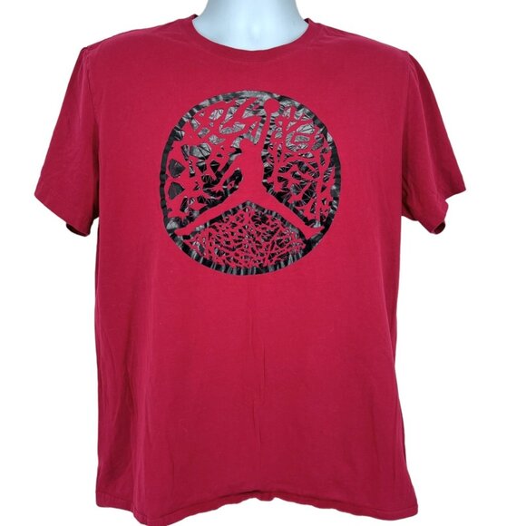 Jordan Big Boy Red Short Sleeve Logo Front T-shirt Size XL - Picture 1 of 9